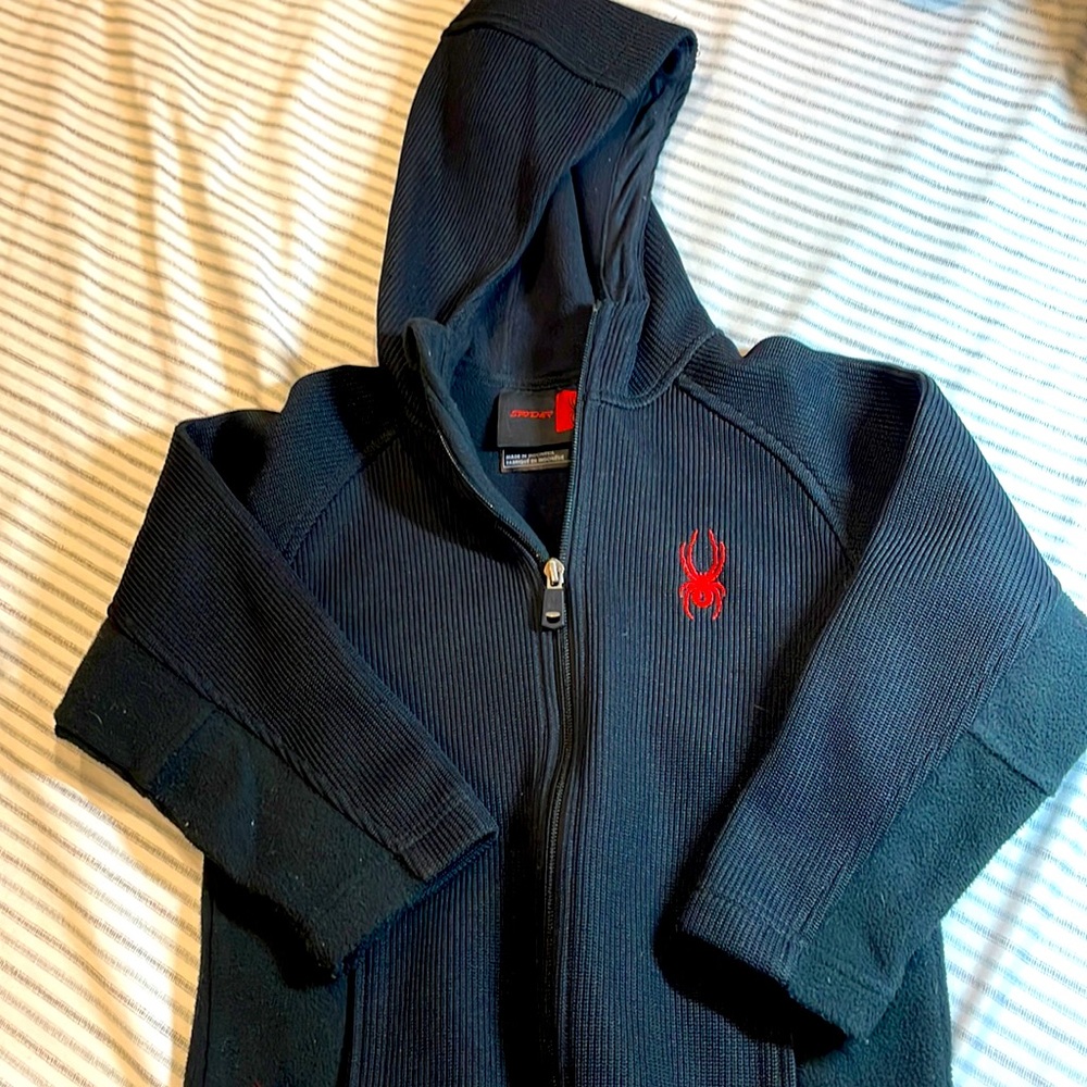 Spyder big boys jacket hooded full-zipped 6